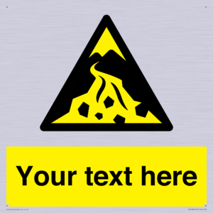 Custom Warning: Debris flow zone